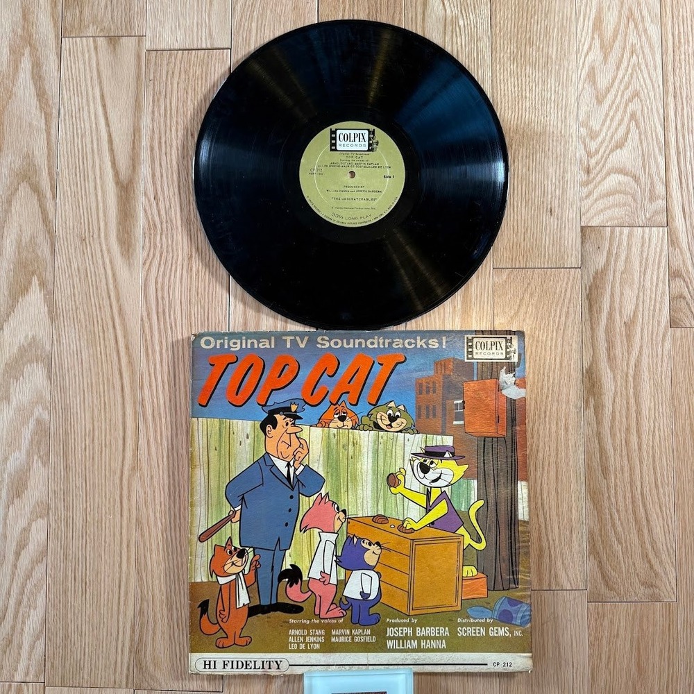 Top Cat CP 212 Original TV Soundtracks Vinyl Record Colpix Records - Tested